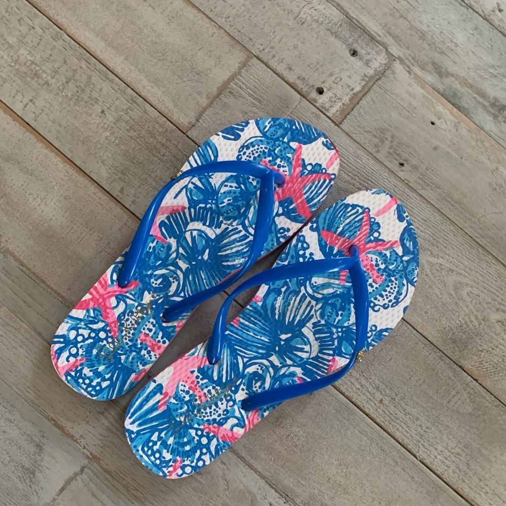 LILLY PULITZER FLIP FLOPS